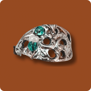 Custom beaded spoon ring