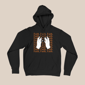 Faith prayers hoodie in black 🖤