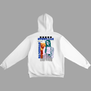 Struggle brings Strength Hoodie in white